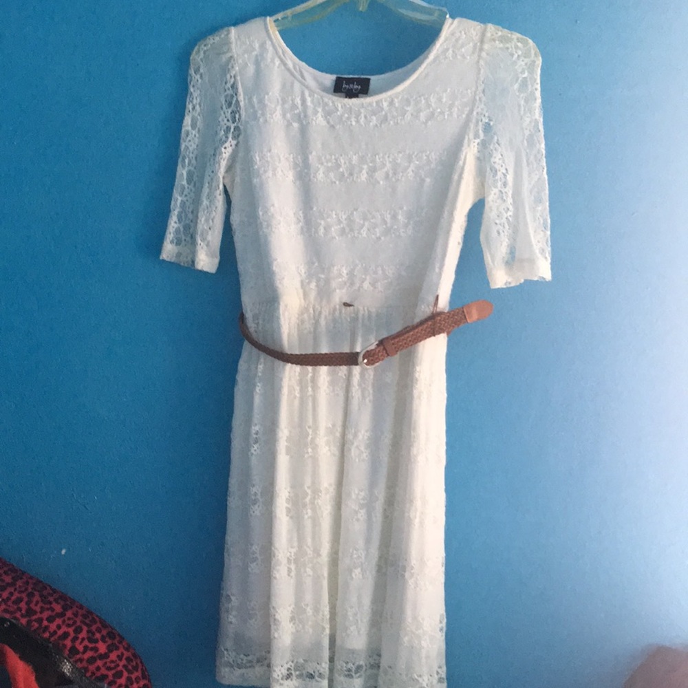 White lace dress